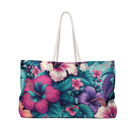 Hibiscus Kisses Weekender Tote Bag