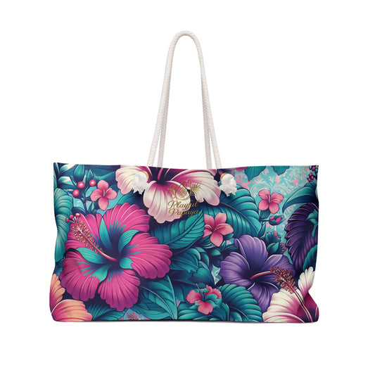 Hibiscus Kisses Weekender Tote Bag